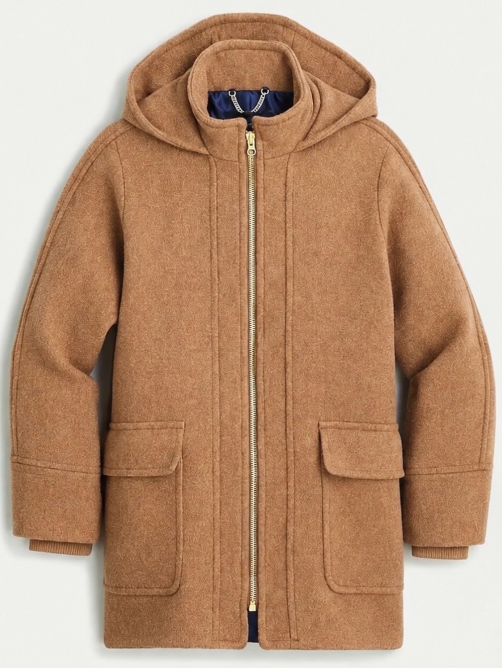 J.Crew Swing Coat in Italian Stadium-Cloth Wool